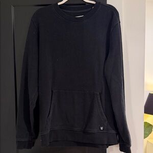 Linksoul Men's Black Crewneck Sweater